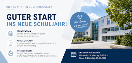 Update: Informationen zum Schulstart